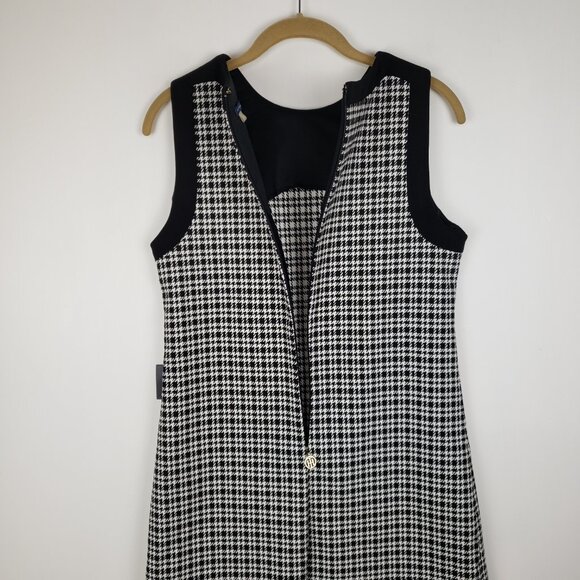 Tommy Hilfiger NWT Houndstooth Plaid Dress Sleeveless Sheath Womens Size 4 - Picture 6 of 9